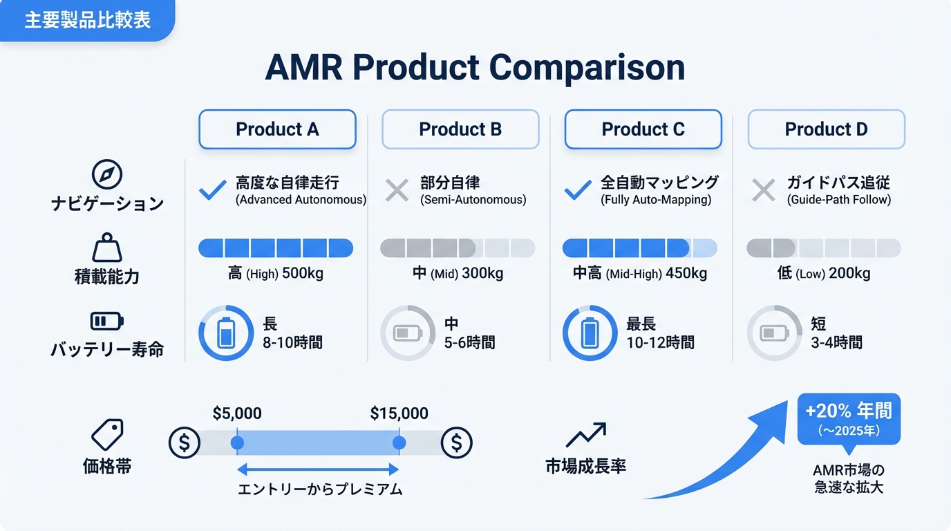 主要製品比較表