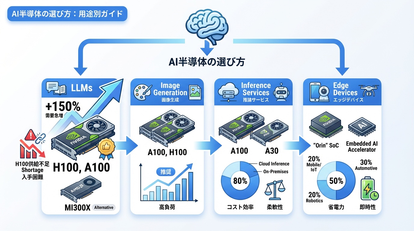 AI半導体の選び方：用途別ガイド