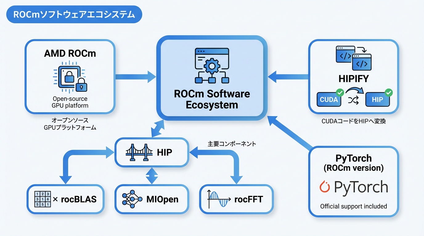 ROCmソフトウェアエコシステム