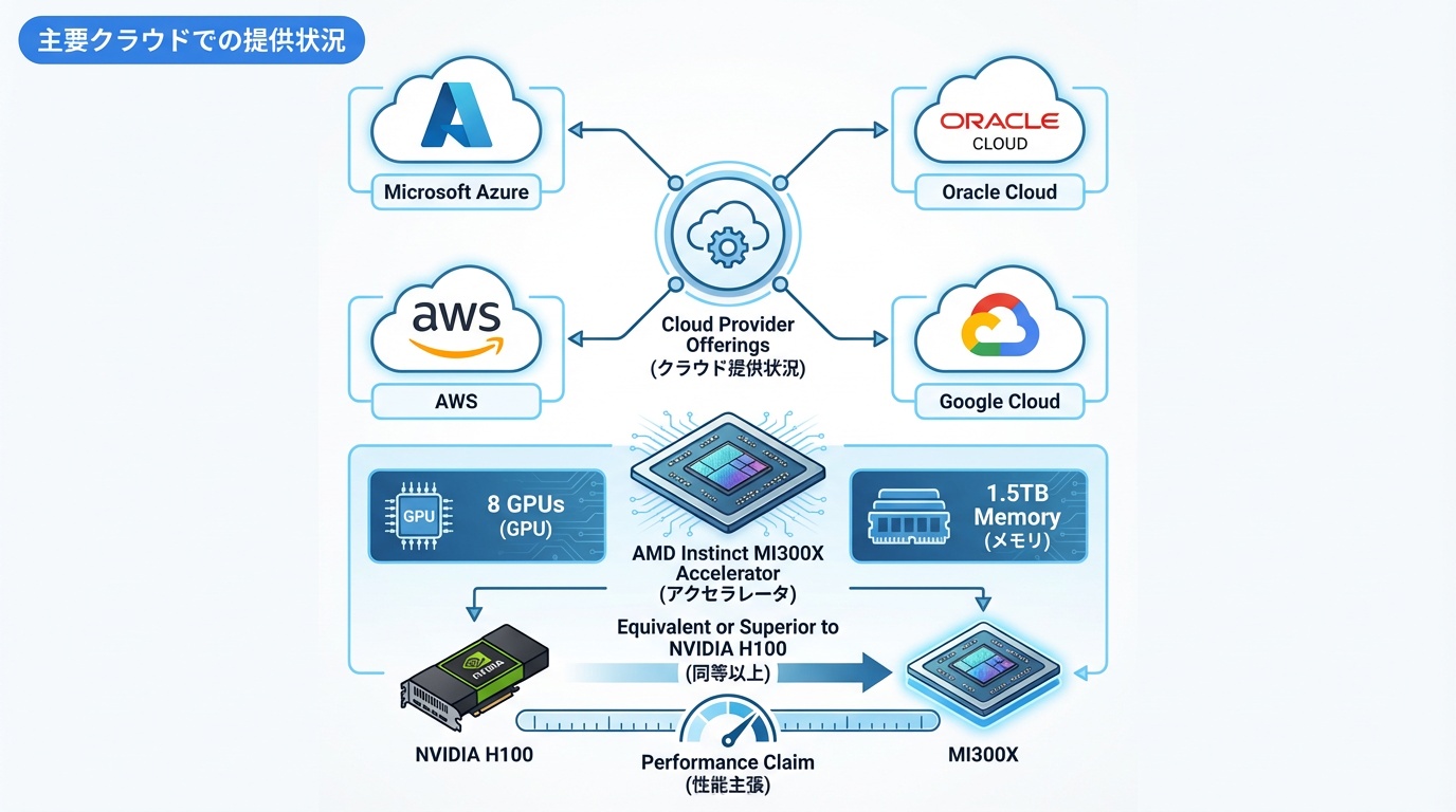 主要クラウドでの提供状況