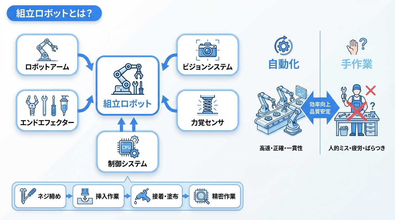 組立ロボットとは？
