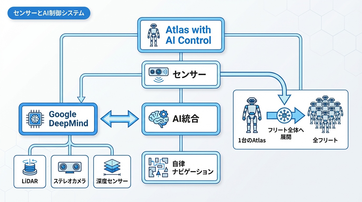 センサーとAI制御システム