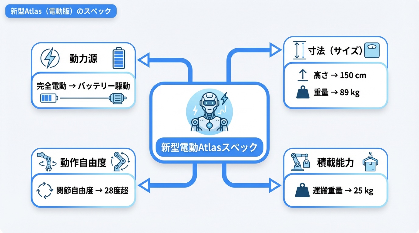 新型Atlas（電動版）のスペック