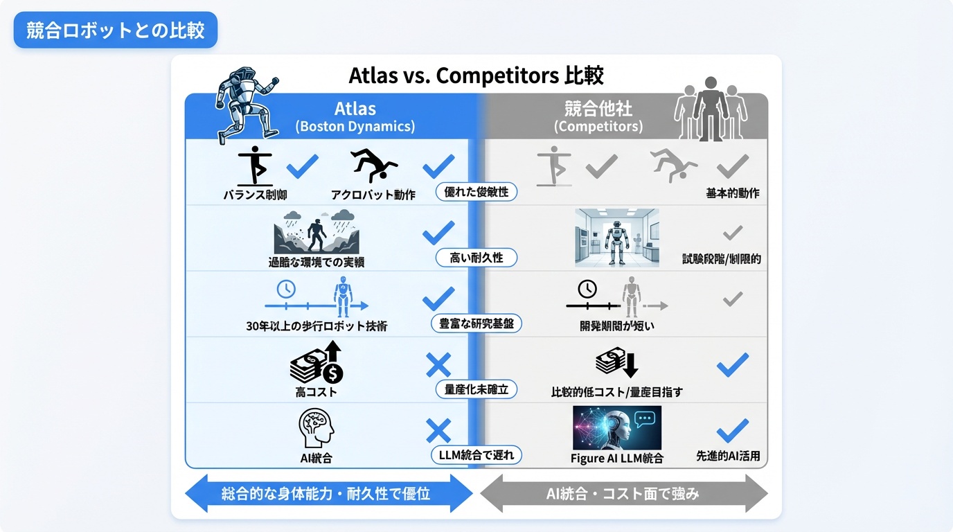 競合ロボットとの比較
