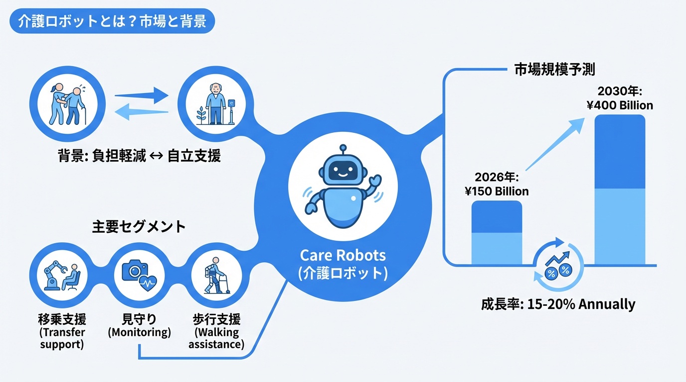 介護ロボットとは？市場と背景