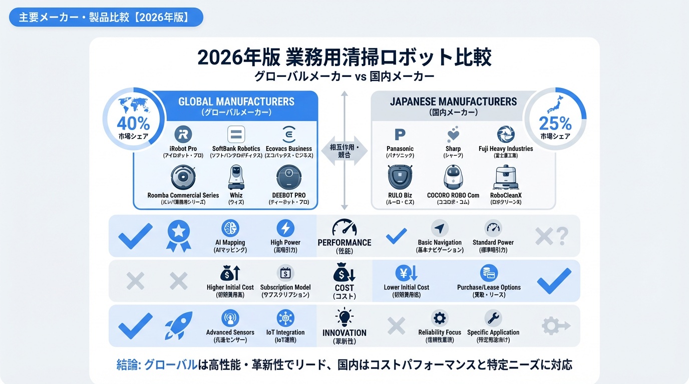 主要メーカー・製品比較【2026年版】