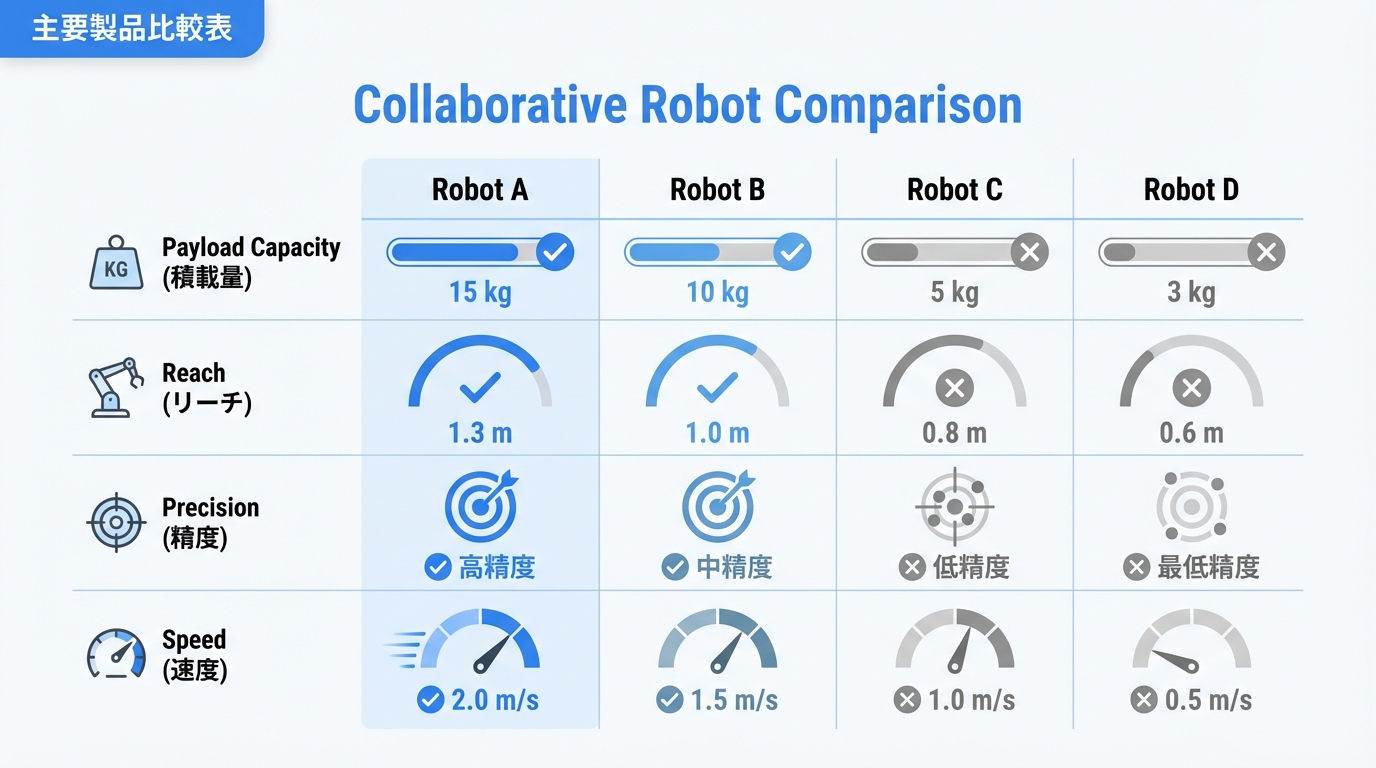 主要製品比較表