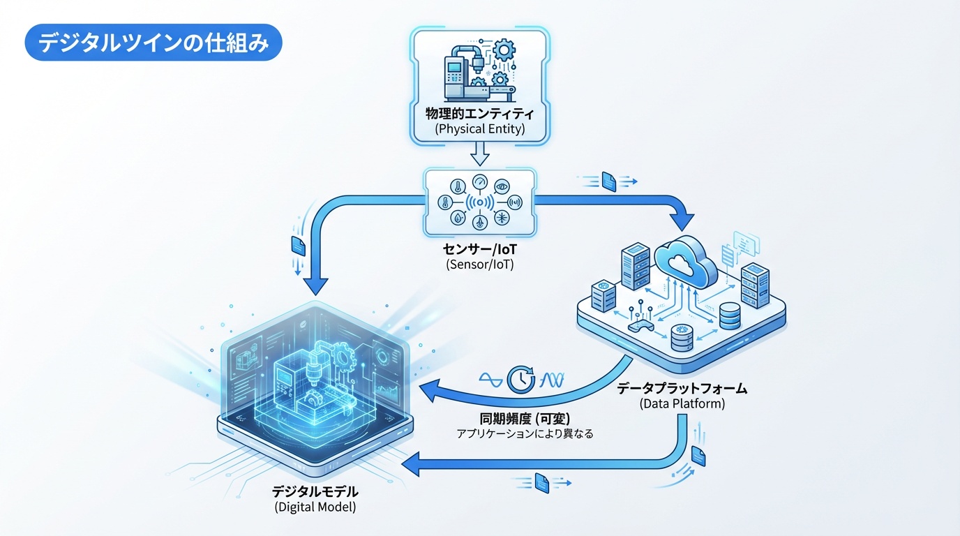 デジタルツインの仕組み