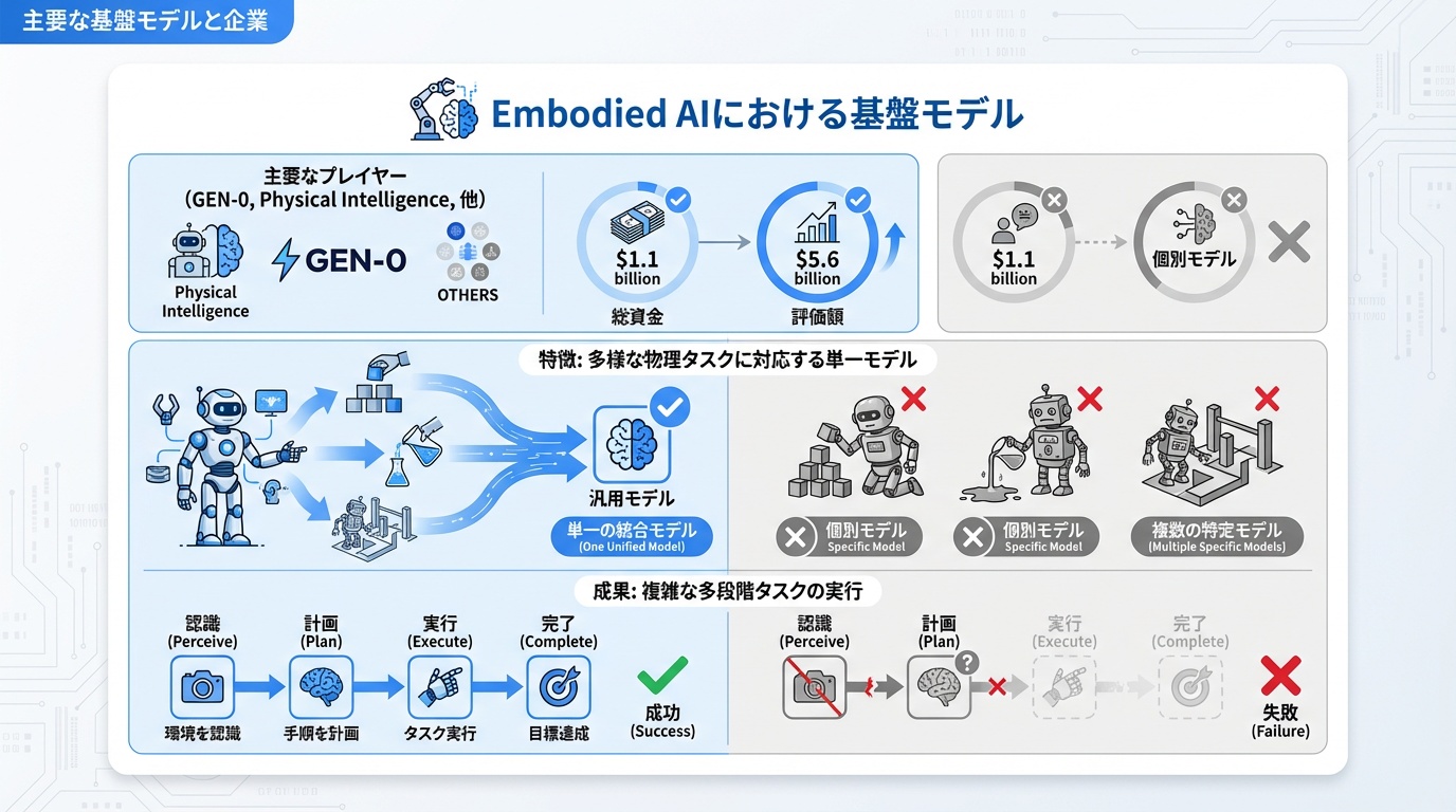主要な基盤モデルと企業