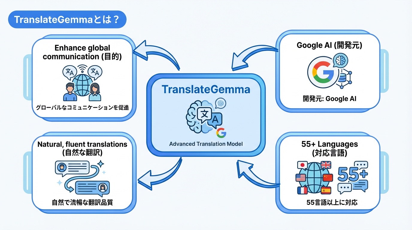TranslateGemmaとは？
