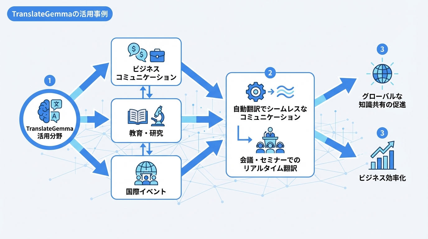 TranslateGemmaの活用事例