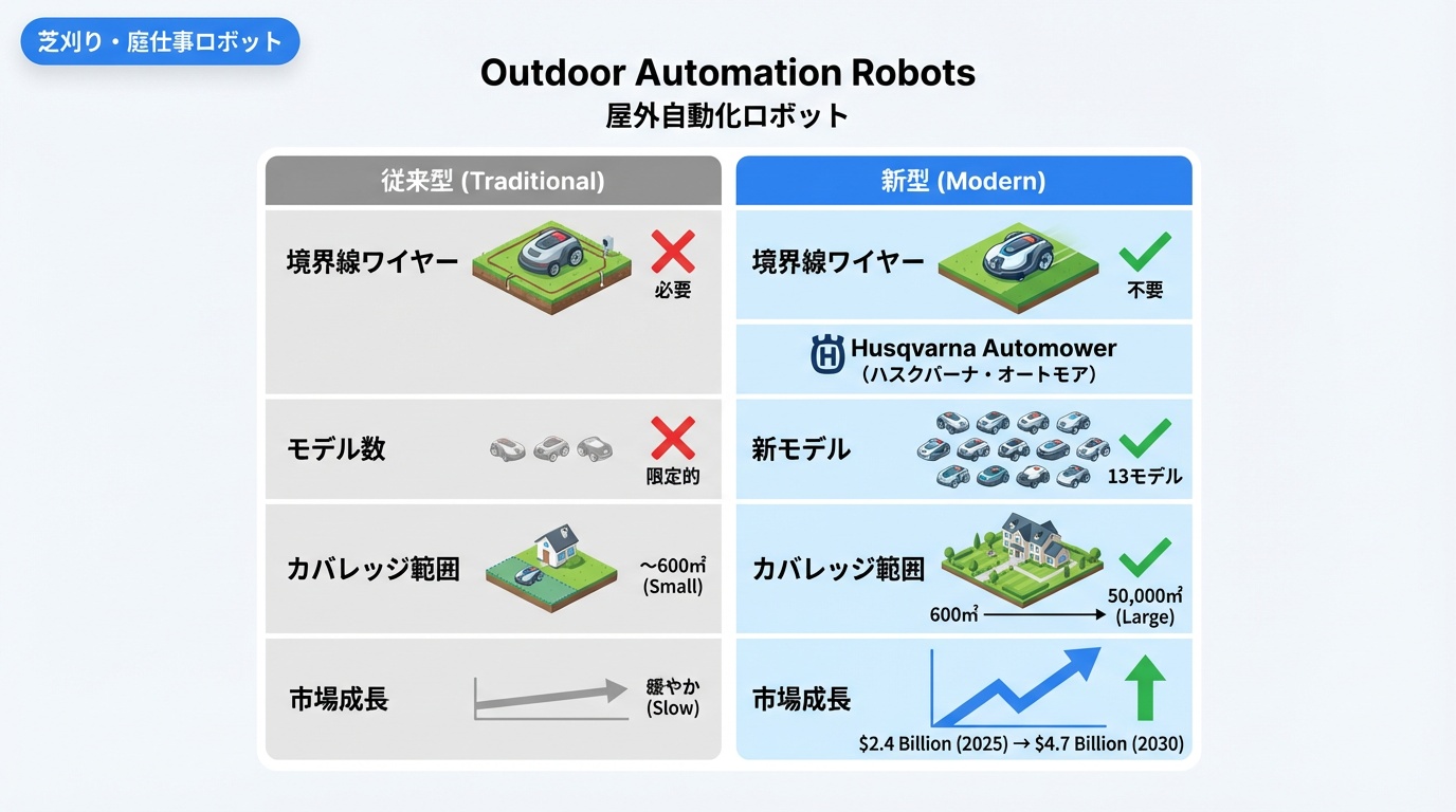 芝刈り・庭仕事ロボット