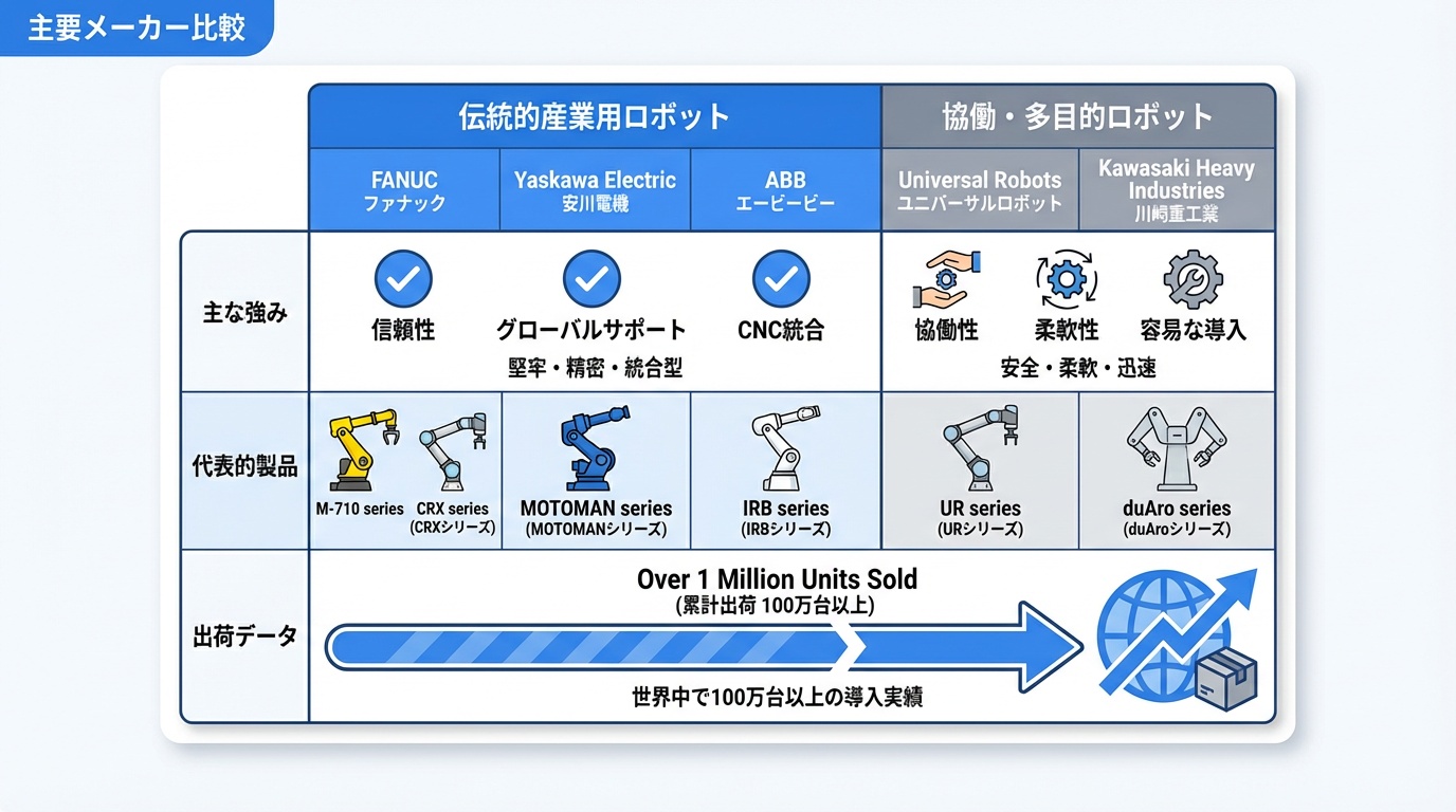 主要メーカー比較
