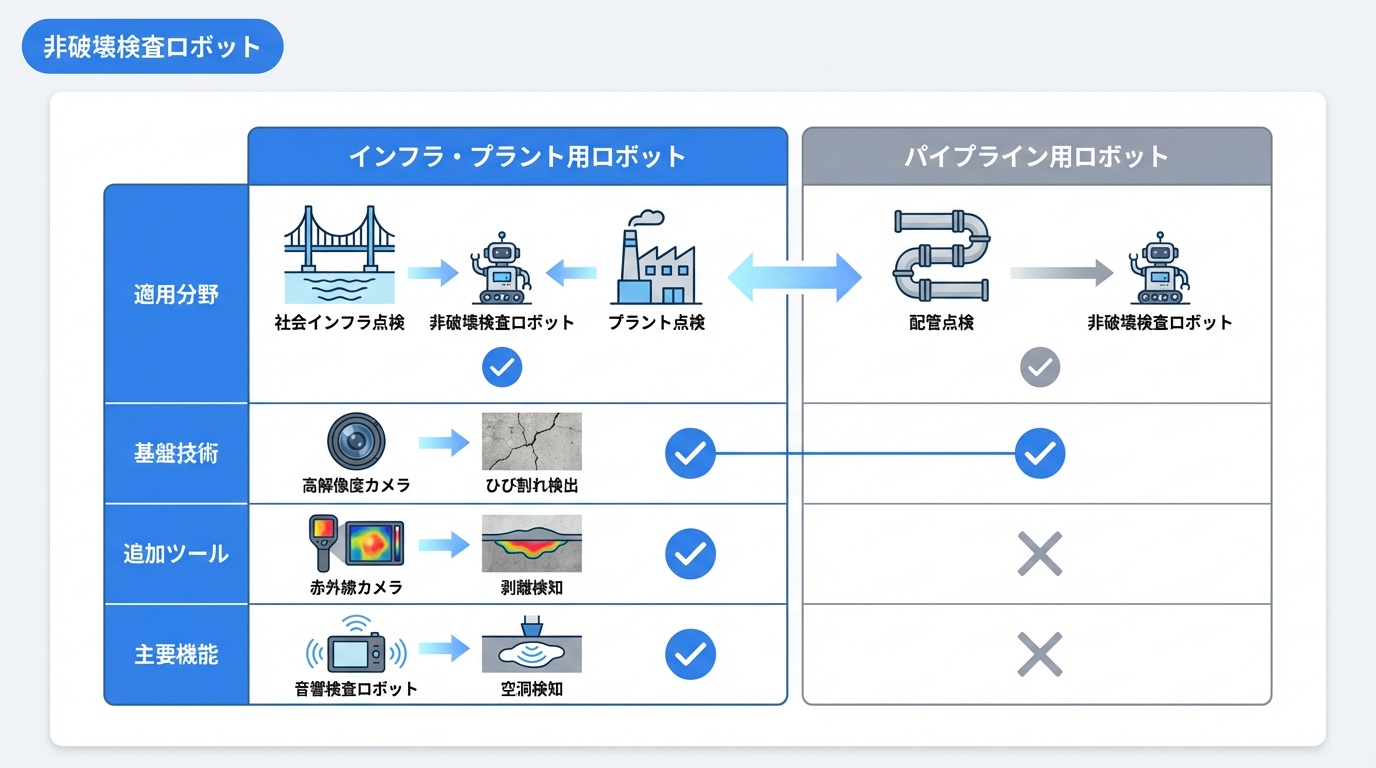 非破壊検査ロボット