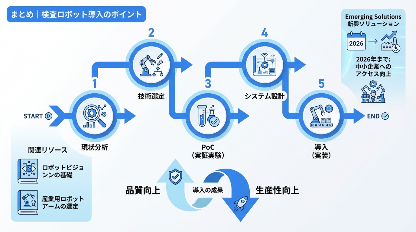 まとめ|検査ロボット導入のポイント