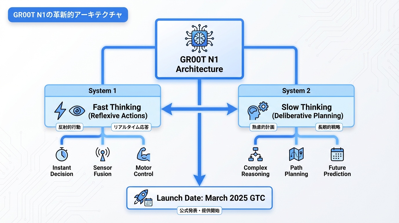 GR00T N1の革新的アーキテクチャ