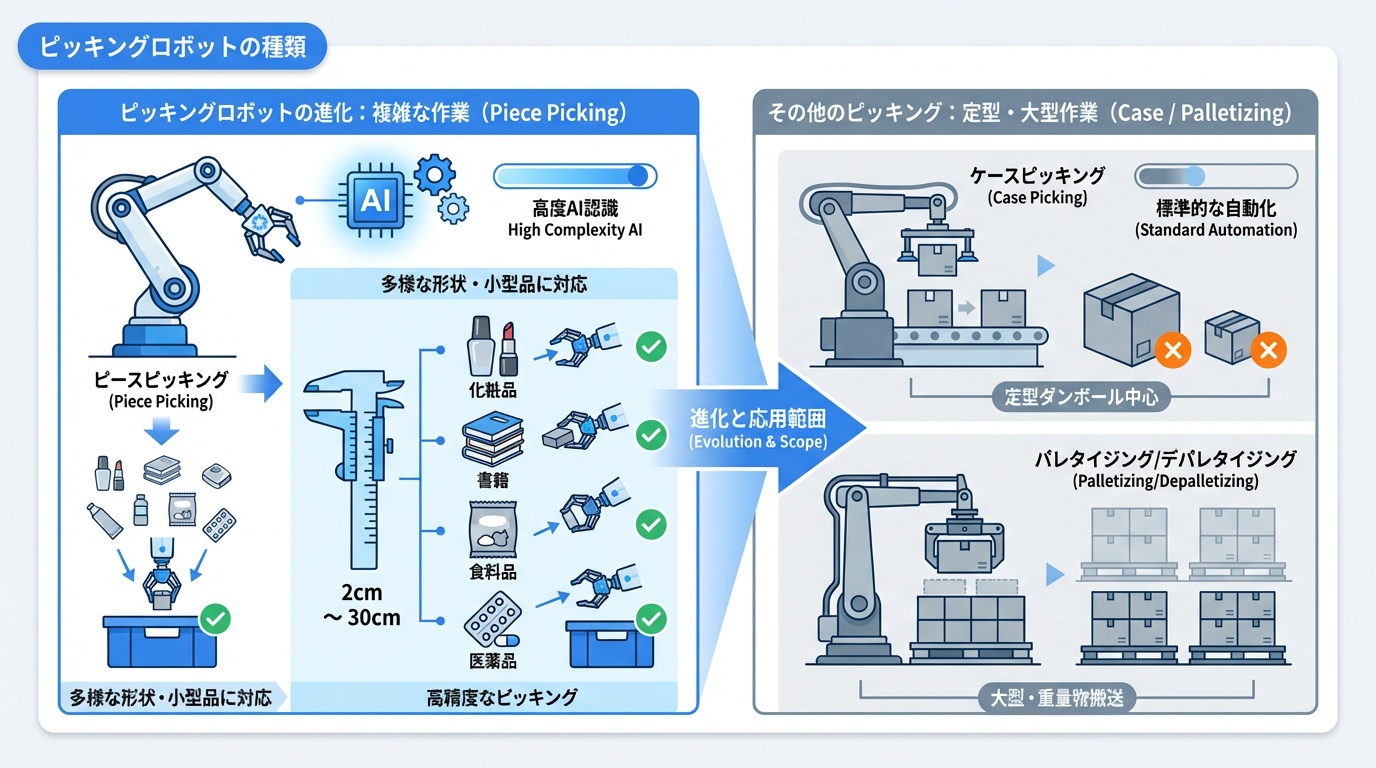 ピッキングロボットの種類