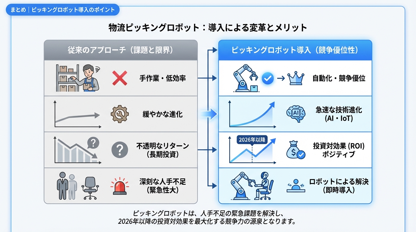 まとめ｜ピッキングロボット導入のポイント