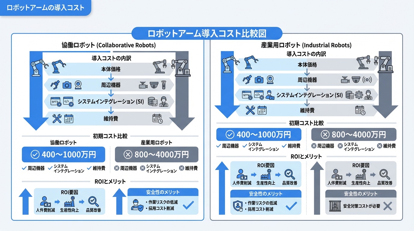 ロボットアームの導入コスト