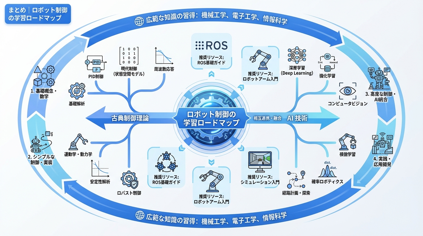 まとめ｜ロボット制御の学習ロードマップ