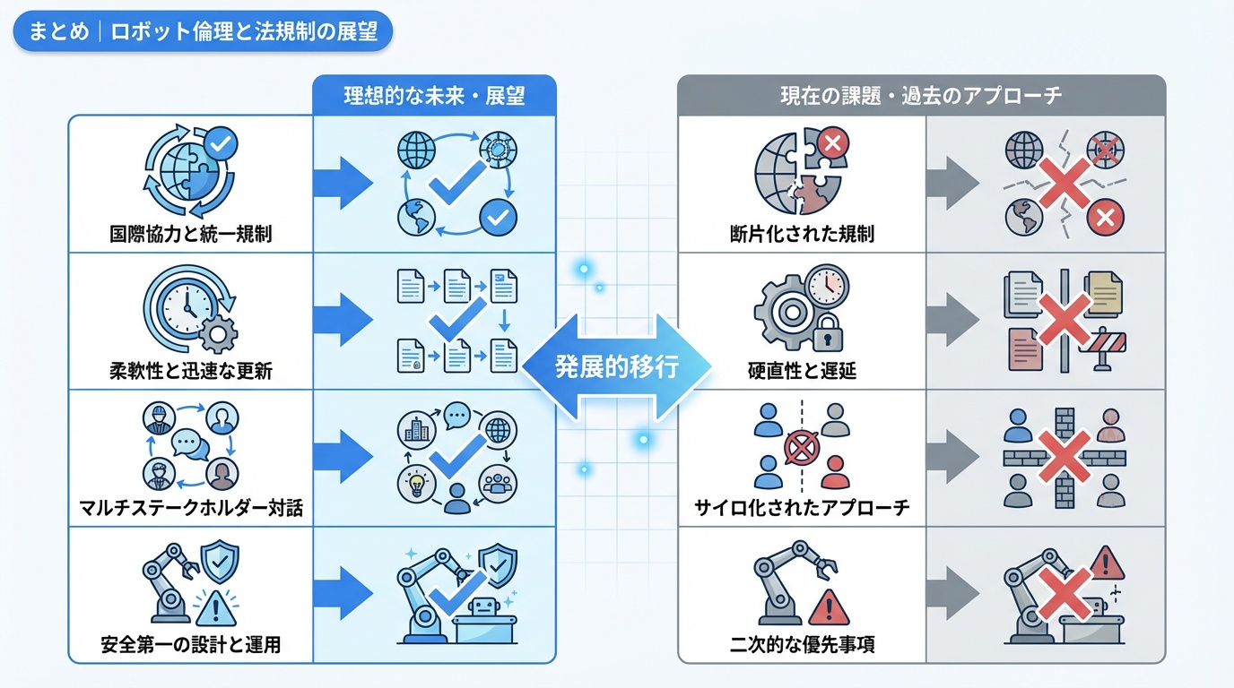 まとめ｜ロボット倫理と法規制の展望