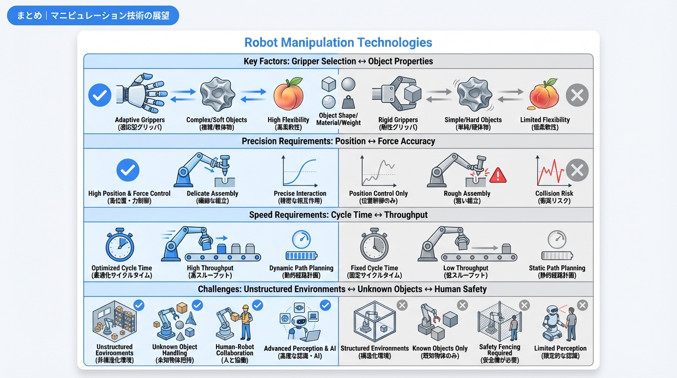 まとめ｜マニピュレーション技術の展望