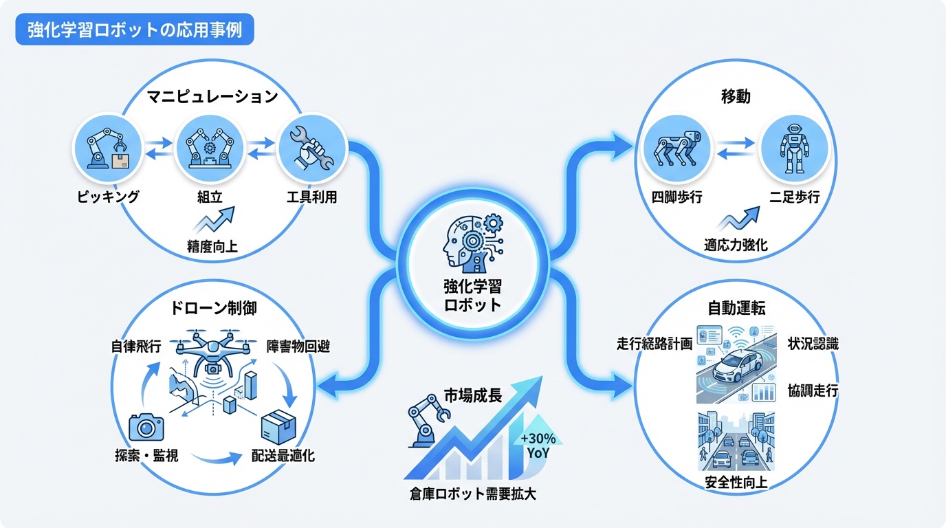 強化学習ロボットの応用事例