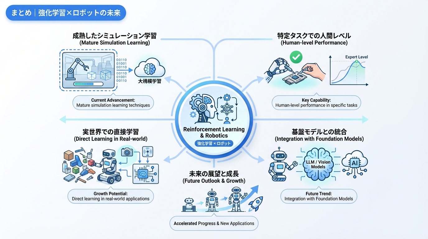 まとめ｜強化学習×ロボットの未来