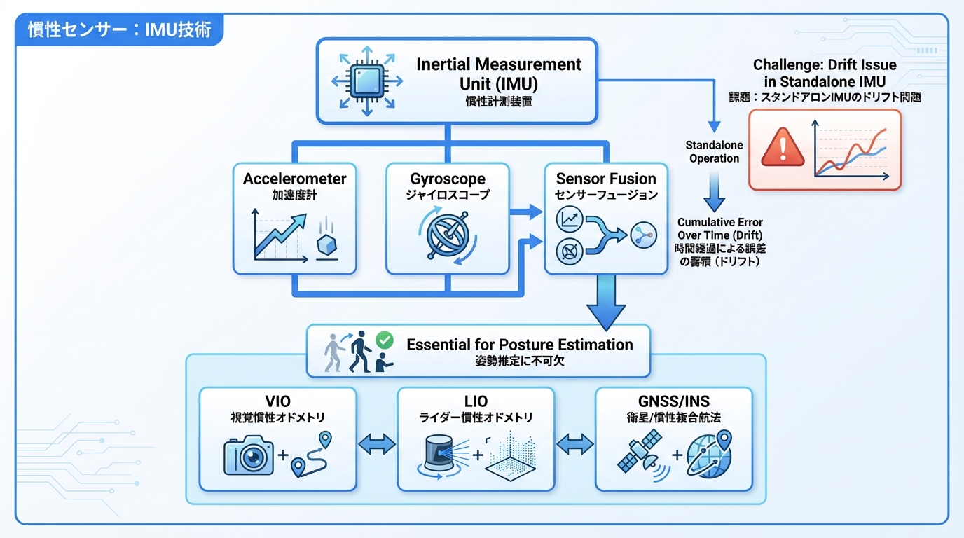慣性センサー：IMU技術