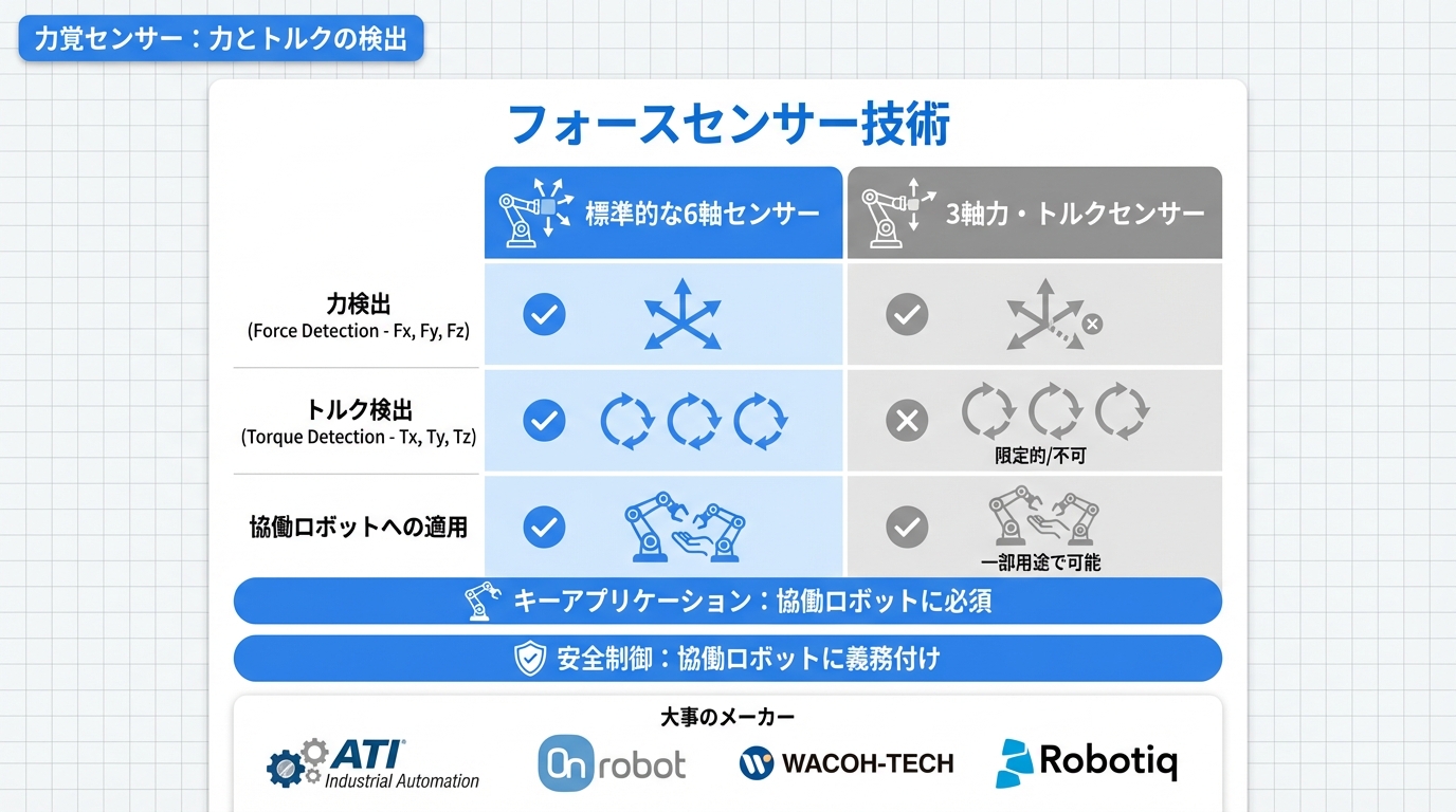 力覚センサー：力とトルクの検出