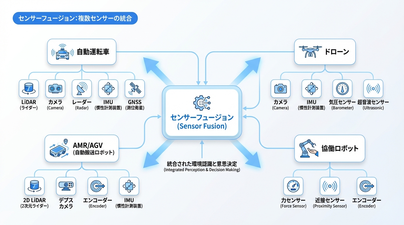 センサーフュージョン：複数センサーの統合