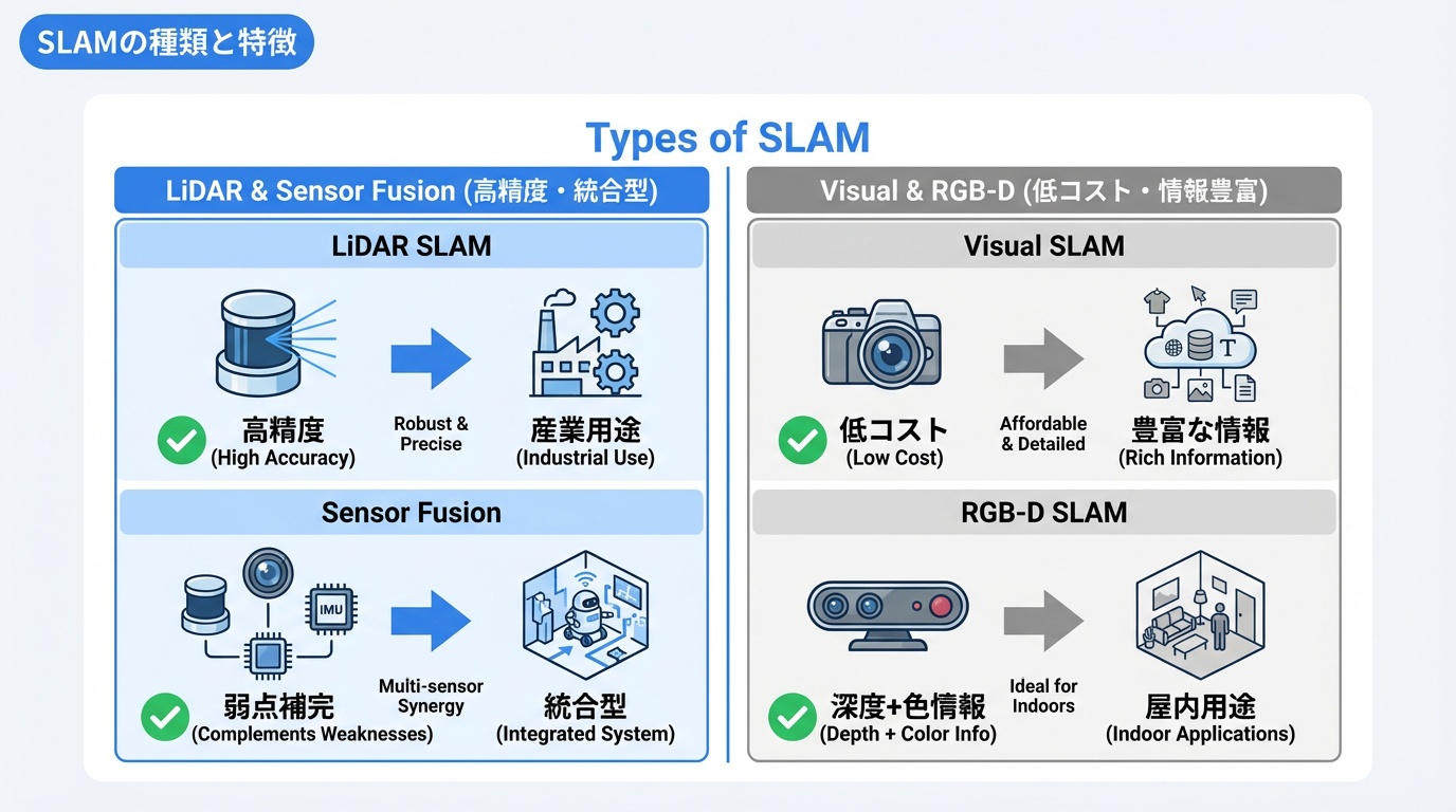 SLAMの種類と特徴