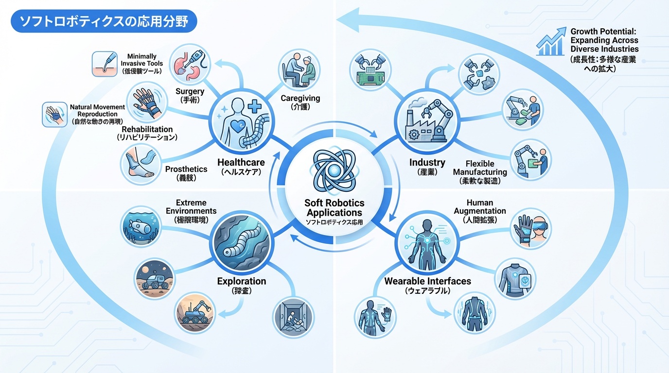 ソフトロボティクスの応用分野