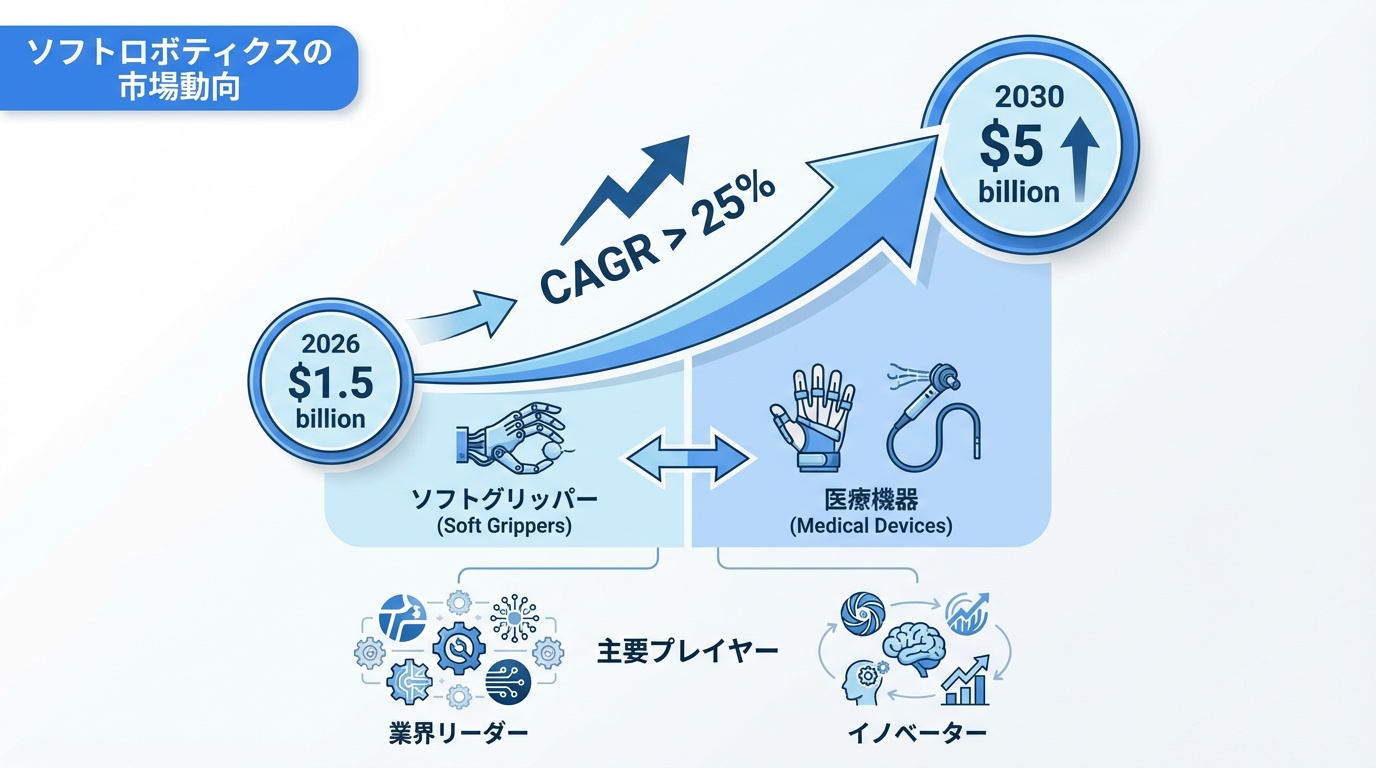 ソフトロボティクスの市場動向