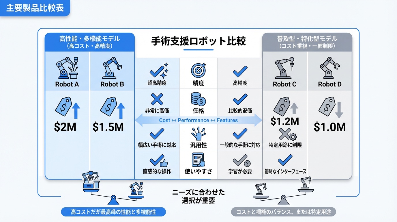 主要製品比較表