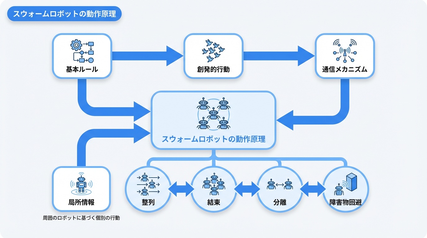 スウォームロボットの動作原理
