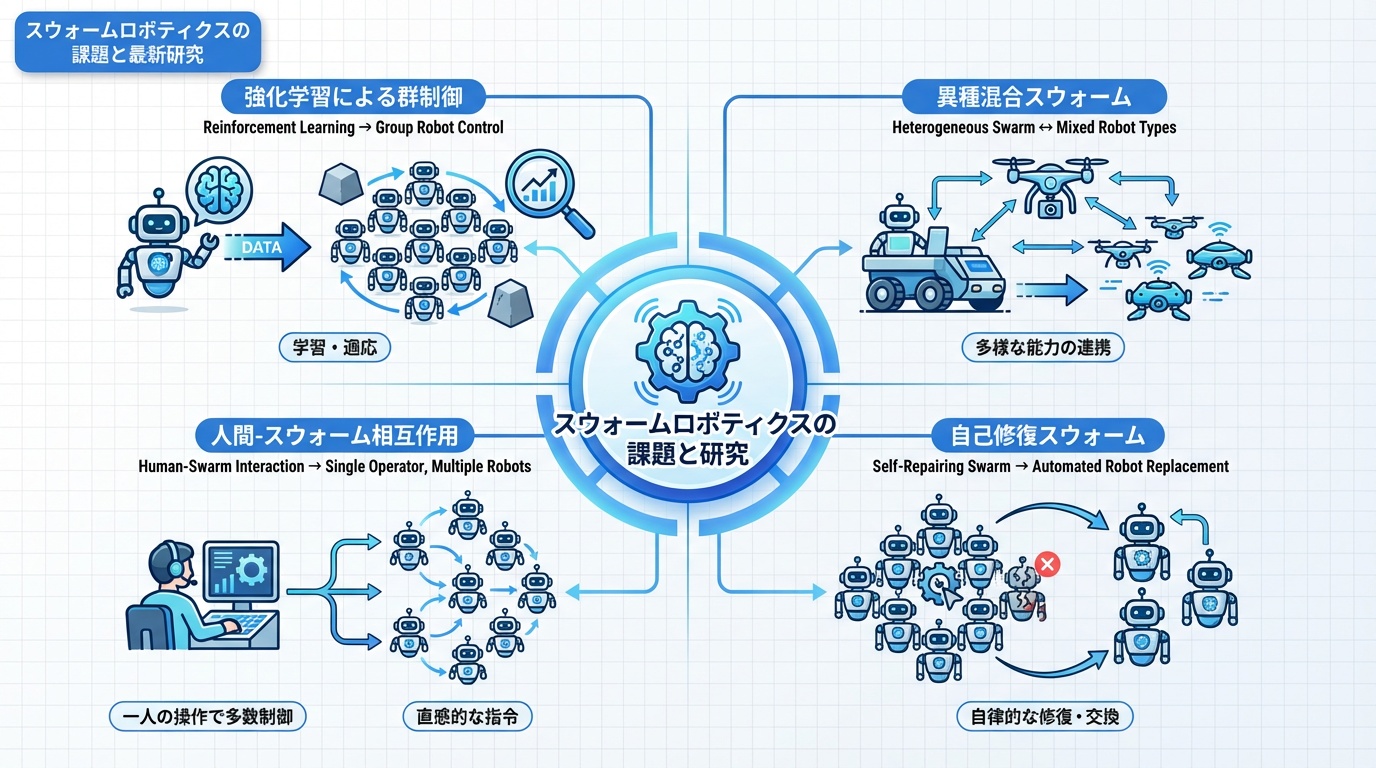 スウォームロボティクスの課題と最新研究