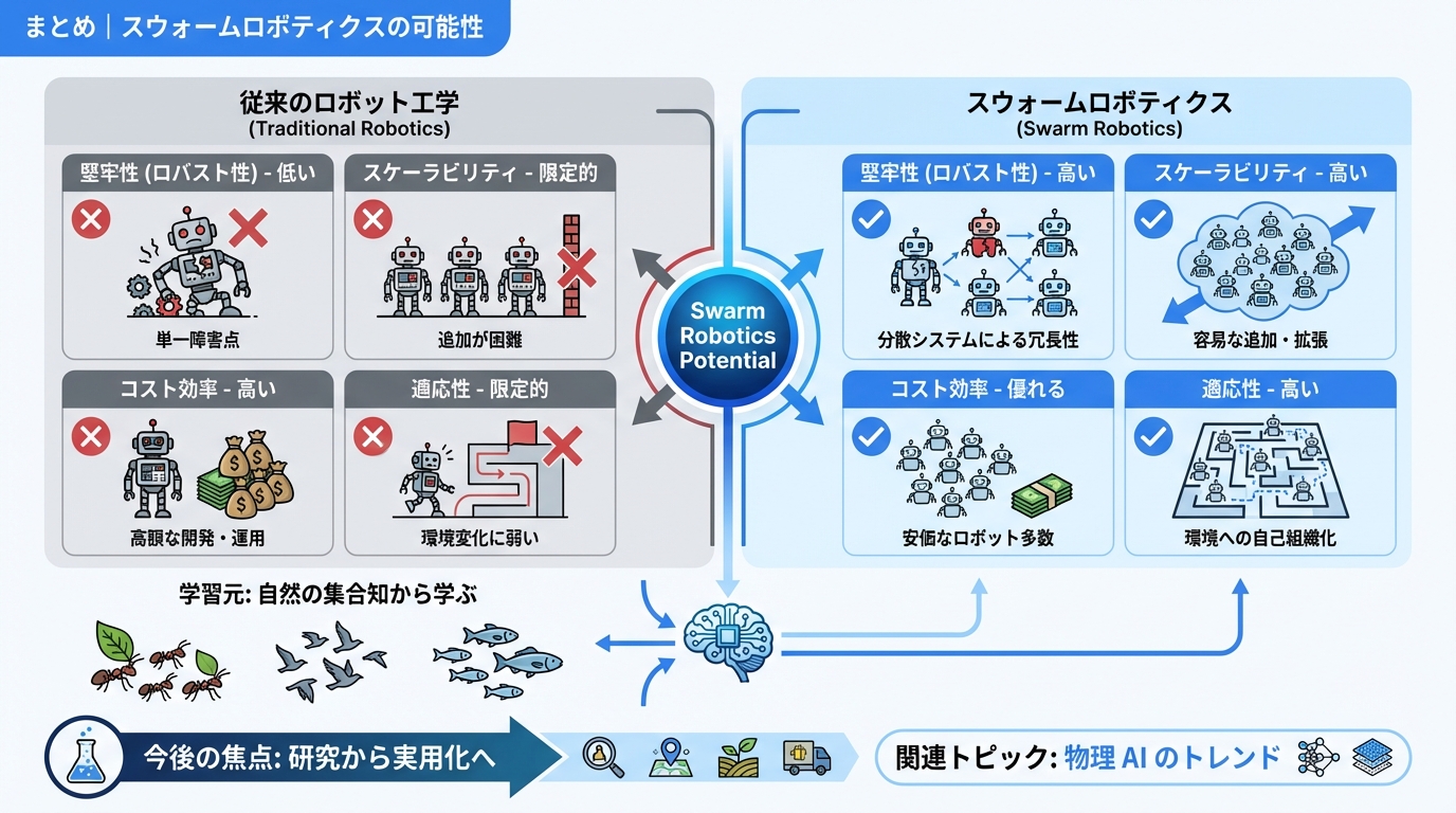 まとめ｜スウォームロボティクスの可能性