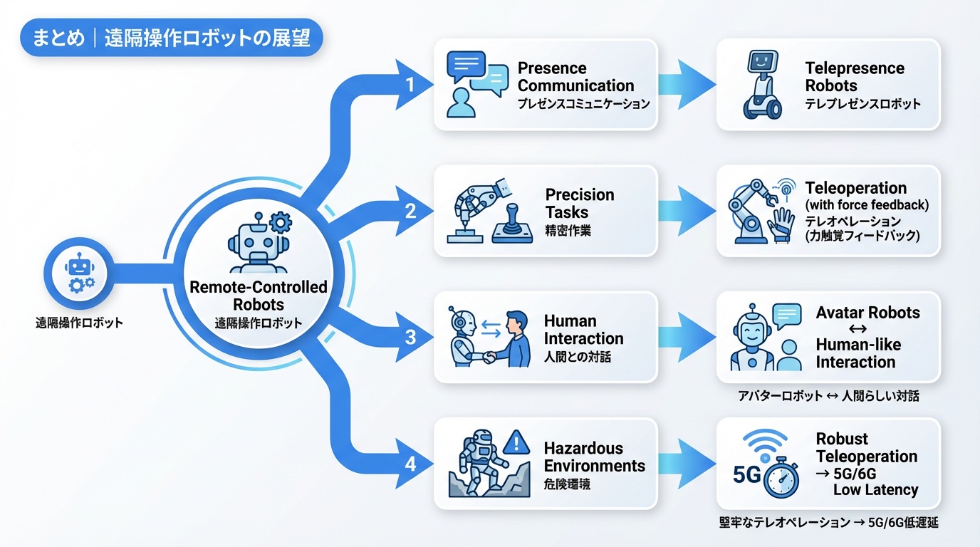 まとめ｜遠隔操作ロボットの展望