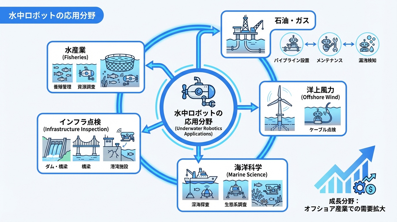 水中ロボットの応用分野
