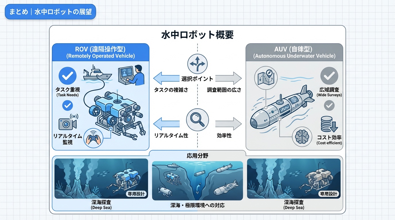 まとめ｜水中ロボットの展望