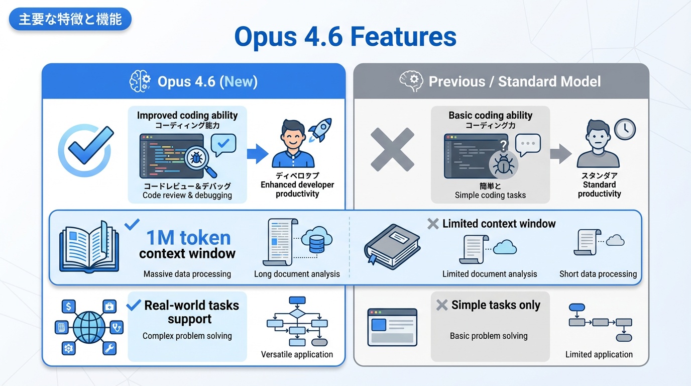 主要な特徴と機能