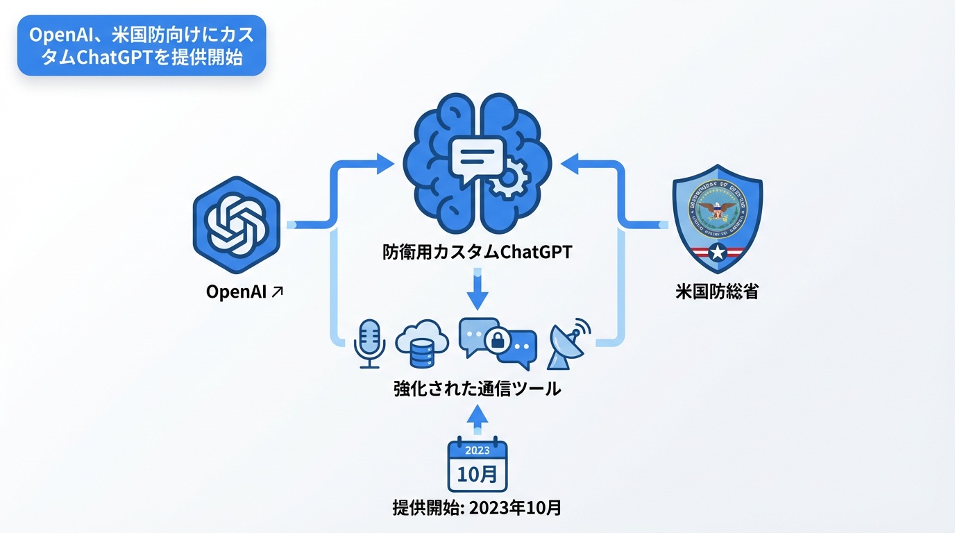 OpenAI、米国防向けにカスタムChatGPTを提供開始