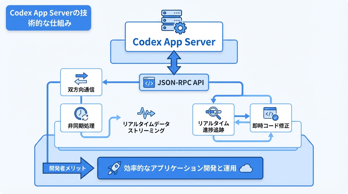 Codex App Serverの技術的な仕組み